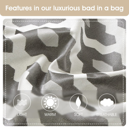 Nanshing Calvin Luxury10-teiliges geometrisches Bettdeckenset