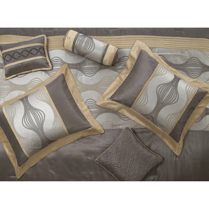 Nanshing Daniella 7-teiliges modernes geometrisches Bettdeckenset