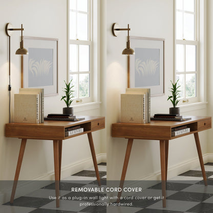 Nathan James Tamlin Wandleuchte mit Arm, 1 Leuchte, mit Plug-and-On-/Off-Schalter