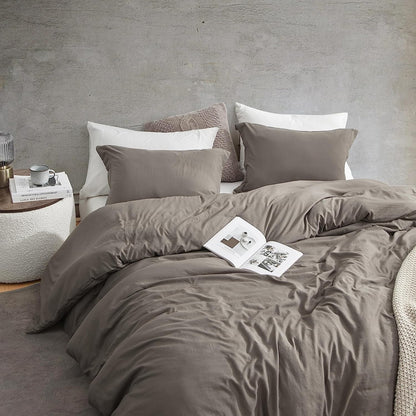 Natural Loft King Solid Bettbezug-Set