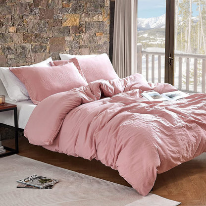 Natural Loft King Solid Bettbezug-Set