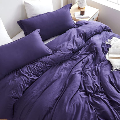 Natural Loft King Solid Bettbezug-Set