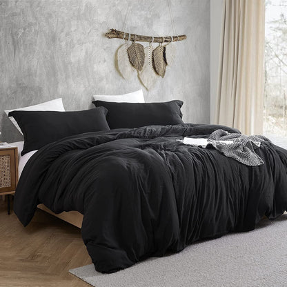 Natural Loft King Solid Bettbezug-Set