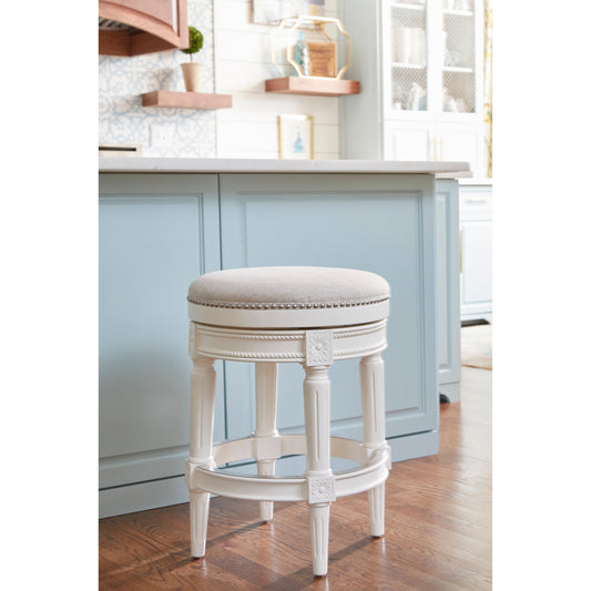 New Ridge Home Goods Chapman Barhocker, rückenfrei, drehbar, 26 Zoll, Thekenhöhe – Thekenhöhe