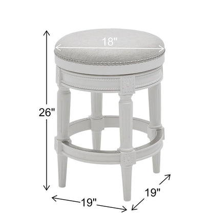 New Ridge Home Goods Chapman Barhocker, rückenfrei, drehbar, 26 Zoll, Thekenhöhe – Thekenhöhe
