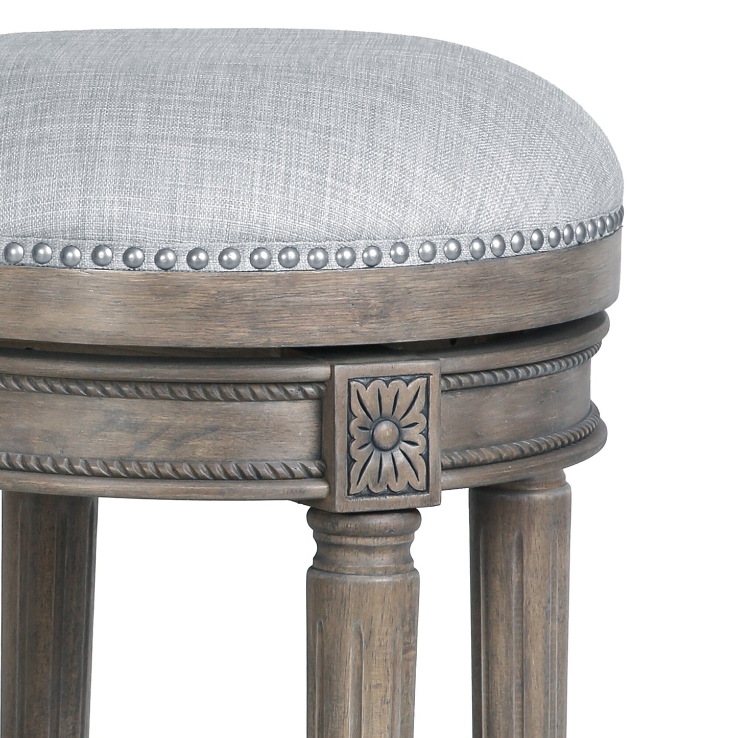 New Ridge Home Goods Chapman Barhocker, rückenfrei, drehbar, 26 Zoll, Thekenhöhe – Thekenhöhe