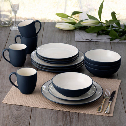 Noritake Colorwave 16-teiliges Coupe-Geschirrset, Service für 4