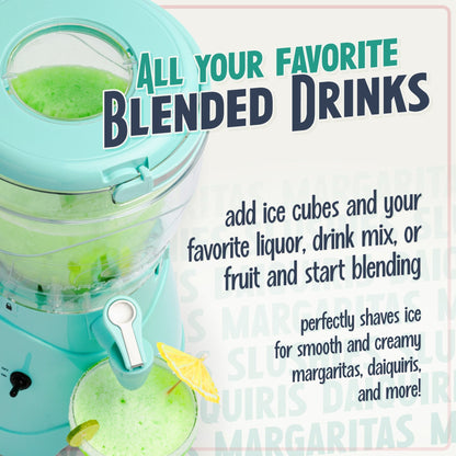 Nostalgia 1 Gallonen Margarita- und Slush-Maschine, Aqua