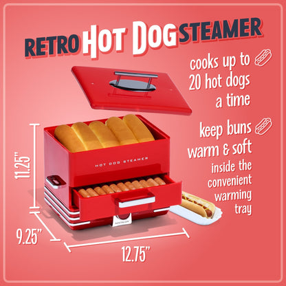 Nostalgie Hot Dog Steamer