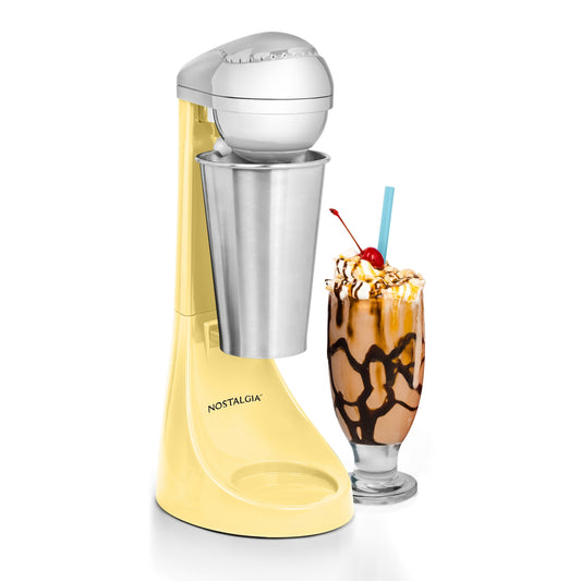 Nostalgia Elektrischer Milchshake-Maker und Getränkemixer mit zwei Geschwindigkeiten
