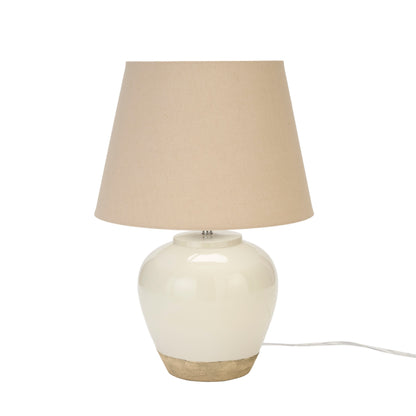 Nourison 20 Rustikale Keramiktopf-Tischlampe