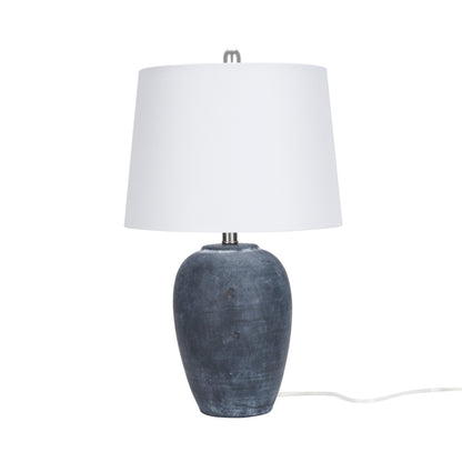 Nourison 23 Tischlampe aus unglasierter Keramik im Glas