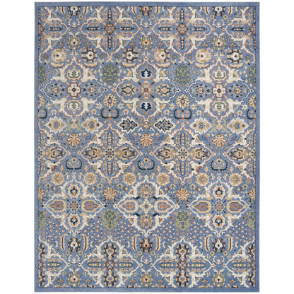 Nourison Allur Moderner Boho-Teppich mit Blumenmedaillon