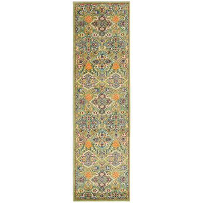 Nourison Allur Moderner Boho-Teppich mit Blumenmedaillon