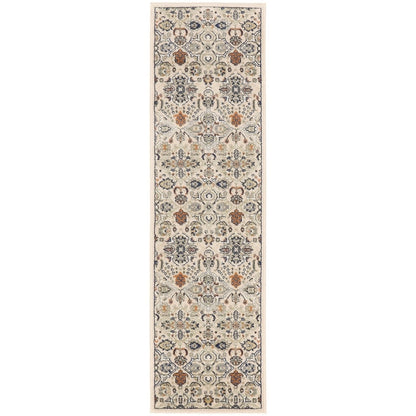 Nourison Allur Moderner Boho-Teppich mit Blumenmedaillon