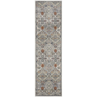 Nourison Allur Moderner Boho-Teppich mit Blumenmedaillon