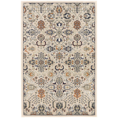 Nourison Allur Moderner Boho-Teppich mit Blumenmedaillon