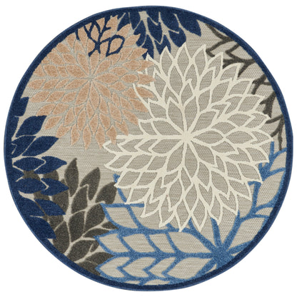 Nourison Aloha Floral Moderner Teppich für drinnen und draußen