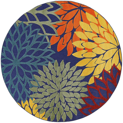 Nourison Aloha Floral Moderner Teppich für drinnen und draußen