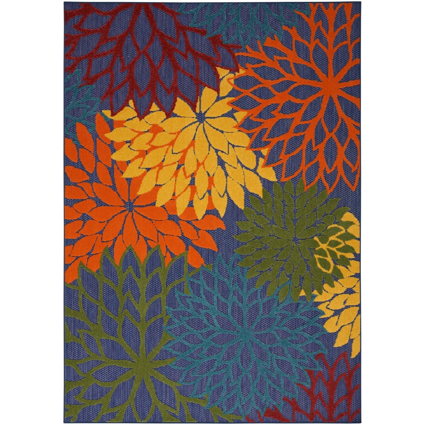 Nourison Aloha Floral Moderner Teppich für drinnen und draußen