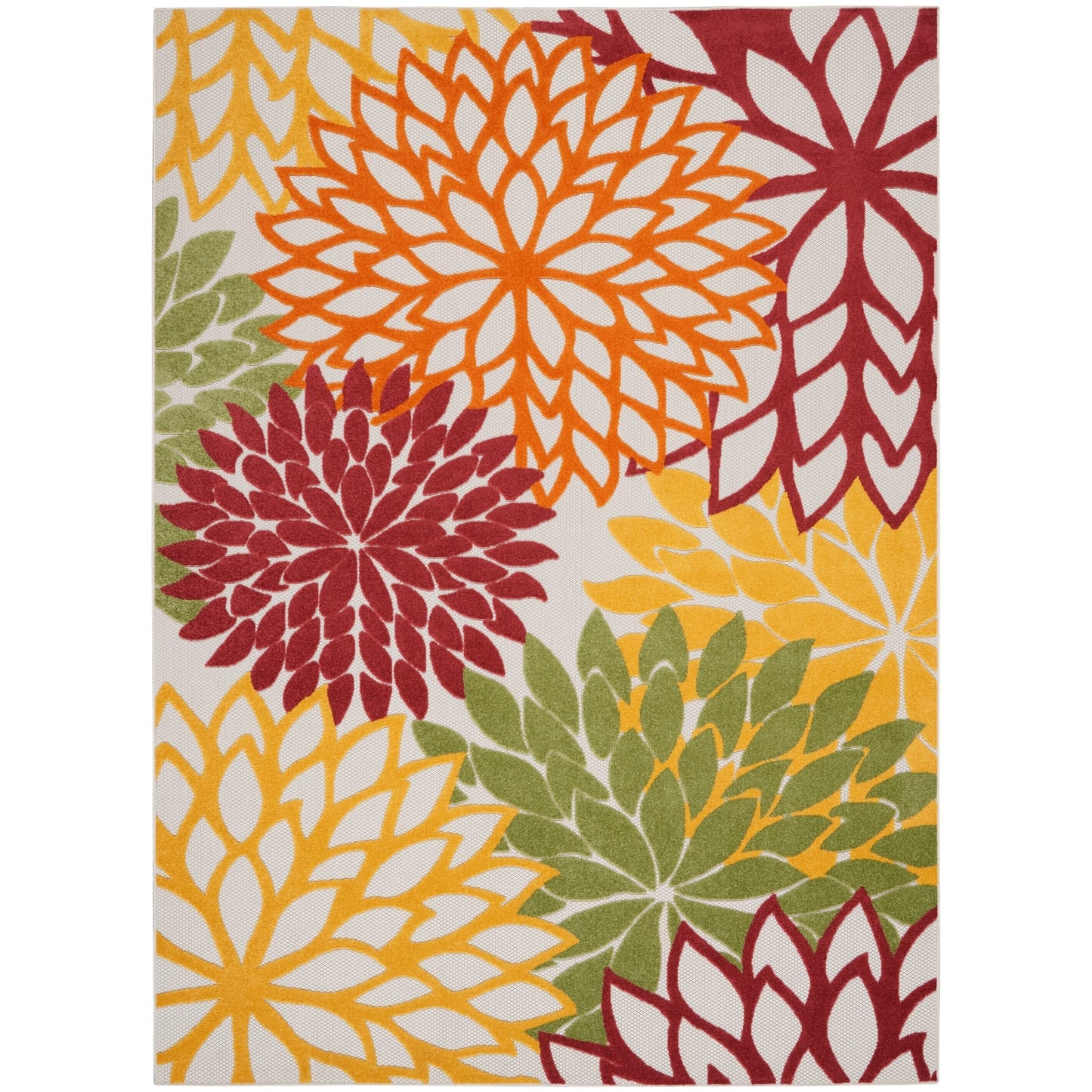 Nourison Aloha Floral Moderner Teppich für drinnen und draußen