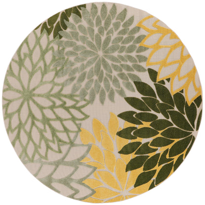 Nourison Aloha Floral Moderner Teppich für drinnen und draußen
