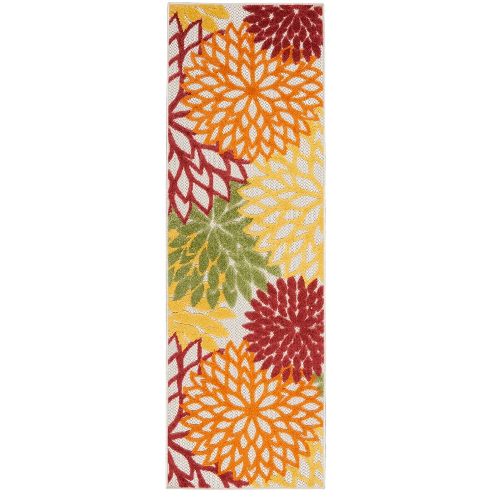 Nourison Aloha Floral Moderner Teppich für drinnen und draußen