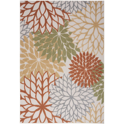 Nourison Aloha Floral Moderner Teppich für drinnen und draußen