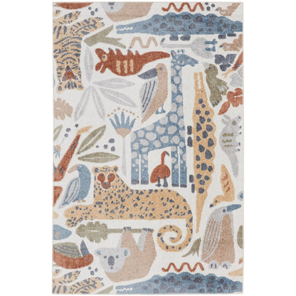 Nourison Astra – maschinenwaschbarer Teppich mit Tiermuster