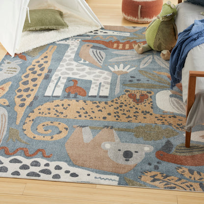 Nourison Astra – maschinenwaschbarer Teppich mit Tiermuster