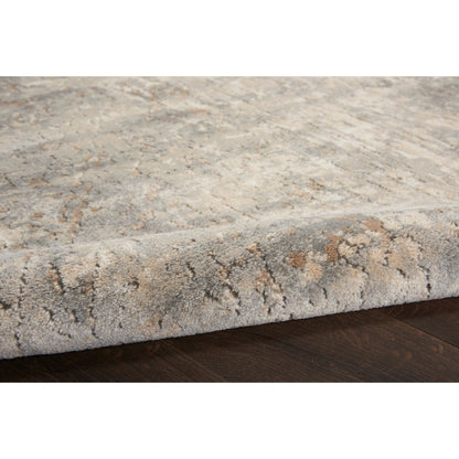 Nourison Concerto Distressed Abstract Beige Grau Area Teppich