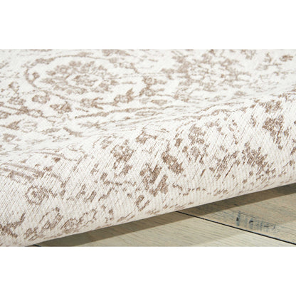 Nourison Damask Distressed Contemporary Area Rug