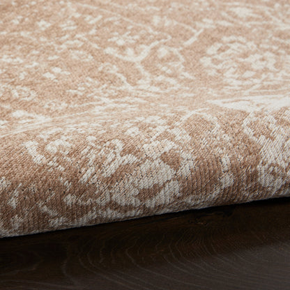 Nourison Damask Distressed Contemporary Area Rug