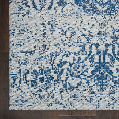 Nourison Damask Distressed Contemporary Area Rug
