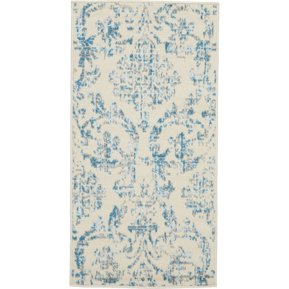 Nourison Jubilant Vintage Farmhouse Damask Area Rug