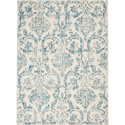 Nourison Jubilant Vintage Farmhouse Damask Area Rug
