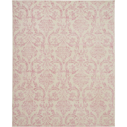 Nourison Jubilant Vintage Farmhouse Damask Area Rug