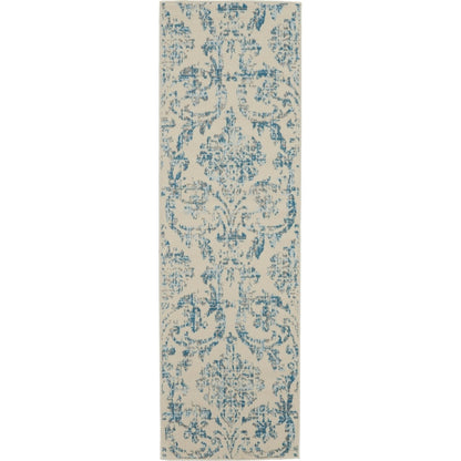 Nourison Jubilant Vintage Farmhouse Damask Area Rug