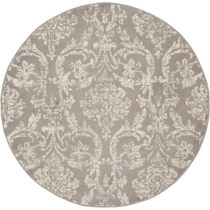 Nourison Jubilant Vintage Farmhouse Damask Area Rug