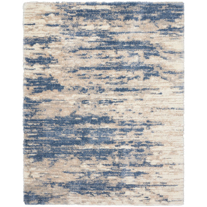 Nourison Luxuriöser Shag Abstract Glam Ultra Plüsch-Teppich