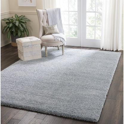 Nourison Malibu Shag Moderner Plüsch-Teppich in fester Ausführung