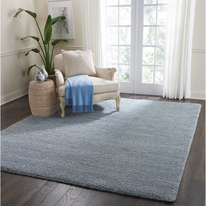 Nourison Malibu Shag Moderner Plüsch-Teppich in fester Ausführung