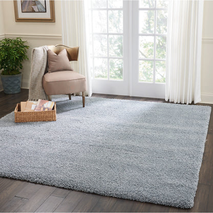 Nourison Malibu Shag Moderner Plüsch-Teppich in fester Ausführung