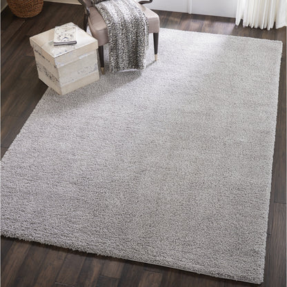 Nourison Malibu Shag Moderner Plüsch-Teppich in fester Ausführung