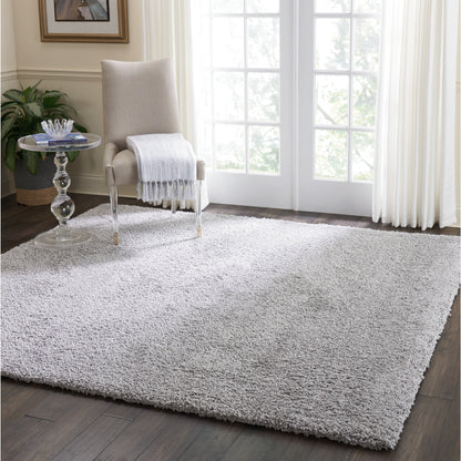 Nourison Malibu Shag Moderner Plüsch-Teppich in fester Ausführung