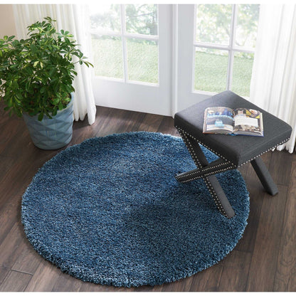Nourison Malibu Shag Moderner Plüsch-Teppich in fester Ausführung