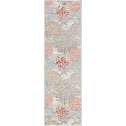 Nourison Pompeii Coastal Beach Muscheln und Korallen Bereich Teppich