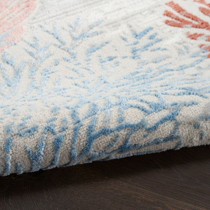 Nourison Pompeii Coastal Beach Muscheln und Korallen Bereich Teppich