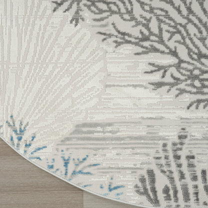 Nourison Pompeii Coastal Beach Muscheln und Korallen Bereich Teppich