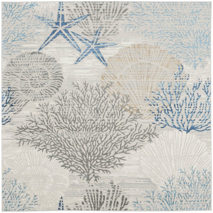 Nourison Pompeii Coastal Beach Muscheln und Korallen Bereich Teppich